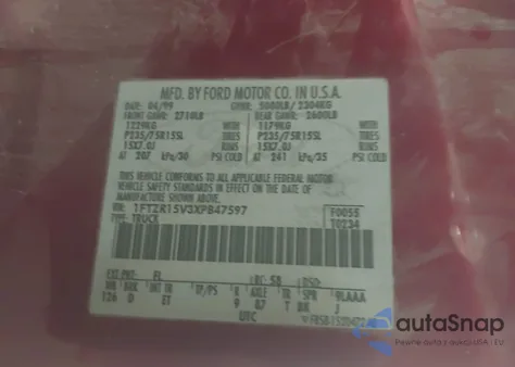 1999 Ford Ranger Xl/Xlt z USA, uszkodzony, nr VIN 1FTZR15V3XPB47597